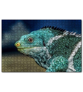 Cakapuzzle Dev Kertenkele  Puzzle Yapboz MDF (Ahşap) (255 Parça)