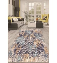 Dijital Kaymaz Taban Yıkanabilir Modern Renkli Salon Halısı Mutfak Halısı Yolluk ND-HT-110 (Çok Renkli)