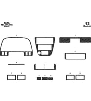 Meriç® Tata Telcoline 4X4 Ön Torpido Kaplama Maun 13 Parça 2004-2009 (Karbon)