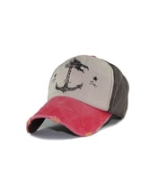 Şapka Unisex Çapalı Denizci Şapka Beyzbol Eskitme Şapka Cap Kep Mevsimlik Şapka mrtm.yn.001 (Pembe-Karamel)