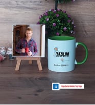 Yazılım Mühendisi Fotoğraflı Dekoratif Taş, Kupa Bardak Beyaz Hediye (Model 14)