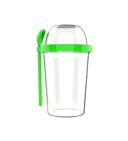 Poppard Capsule 450 ML + 100 ML Kaşıklı Yoğurt Kabı (Yeşil)