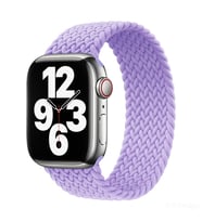 Ally Apple Watch 7-8 45mm 6-5-4 44mm Single loop Plastik Kayış Kordon 3-2-1 42mm (Mor)