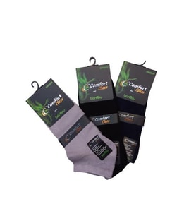 Comfort 6 Çift Dikişsiz Bambu Patik Çorap (Karışık)