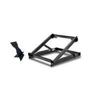 Tüm Modellerle Uyumlu Çelik 5 Açıda Kolay Ayarlanır Notebook Laptop Standı Yükseltici Altlık (Siyah - Beyaz)
