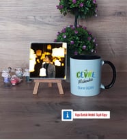 Çevre Mühendisi Fotoğraflı Dekoratif Taş, Kupa Bardak Beyaz Hediye (Model 11)