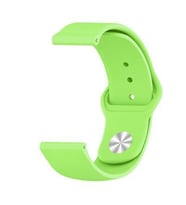 Oppo Watch 46mm 22mm Soft Silikon Kordon + Metal Kordon Dönüştürücü (Yeşil)