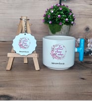 Anne Adayı Hediye Seti Kupa Bardak T Kulplu ve Anahtarlık Anneler Günü Anneye Doğum Günü Hediyesi (Model 3)
