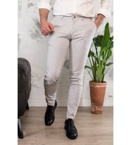 NOTRA SLİMFİT DAR PAÇA ERKEK YAZLIK GABARDİN CHİNO PANTOLON (Gri)