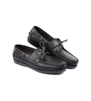 HAKİKİ DERİ ERKEK CASUAL LOAFER AYAKKABI - KAHVERENGİ/SİYAH - 39 (Siyah)