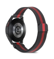 Huawei Watch GT2 GT3 / Honor Magic 2 42mm Kordon Milano Loop Kordon (Siyah-Kırmızı)