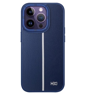 Uyumlu Model Apple iPhone 13 Pro Max Kılıf Line Pu Deri Lizbon Kapak (Lacivert)