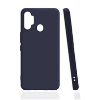 Tecno Spark 7 Pro Kılıf Zore Biye Silikon Kılıf (Lacivert)
