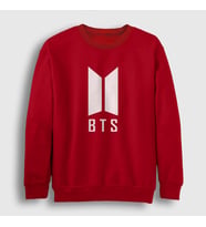 Presmono Unisex Beyaz Doors Bts Sweatshirt 22039tt (Kırmızı)