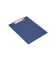 Kapaksız Sekreterlik A5 Pvc 100 Yaprak Kapasiteli Clip Board 17,5x24 cm (Mavi)