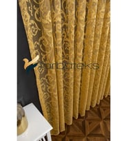 3 Kat Pileli-Şal Desen Fransız Dantel Dökümlü Modern Tül Perde (Model 5)