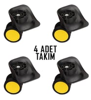 My Valice Valiz Tekerleği Çift Teker 01 4 Adet (Sarı)