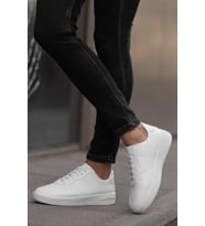 Muggo MGPOGBA Unisex Sneaker Günlük Yürüyüş Spor Ayakkabı (Beyaz)