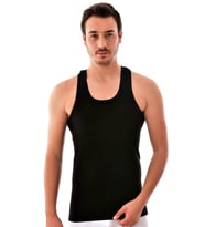 Erkek Gri Spor Atlet 6 Adet 0118 (Siyah)