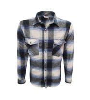 Ronex R01212 Erkek Oduncu Cepli Düğmeli Büyük Kareli Gömlek - R01212 - Siyah - ST01212-Siyah-XXL (Mavi)