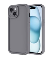 iPhone 14 Kılıf Kamera Korumalı Ananas Silikon Kapak (Kahverengi)