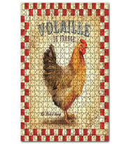 Cakapuzzle Kümes Hayvanlarından Tavuk Görseli Puzzle Yapboz MDF (Ahşap) (500 Parça)