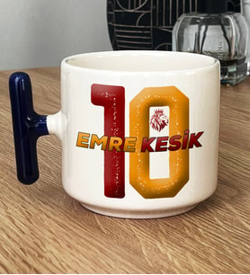 Kişiye Özel Taraftar Hediye T Kupa Bardak Sevgiliye Babaya Erkek Kardeşe Hediye (Lacivert)