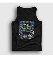 Presmono Unisex Beyaz Sword Tanjiro Kamado Anime Demon Slayer Kimetsu No Yaiba Atlet 307733tt (Siyah)
