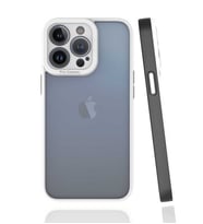 iPhone 13 Pro Kılıf Zore Mima Kenarları Renkli Silikon Kılıf (Siyah)