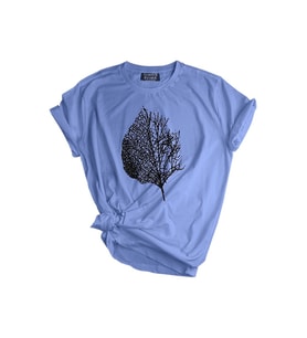 Genıus Store Unisex Baskılı Tişört Outdoor Baskılı T-shirt (Mavi)