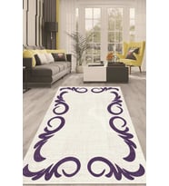 Dijital Kaymaz Taban Yıkanabilir Modern Renkli Salon Halısı Mutfak Halısı Yolluk ND-HT-1424 (Mor)