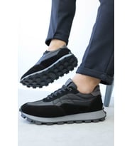 Hakiki Deri Erkek Casual Ayakkabı 855MA3030 (Siyah)