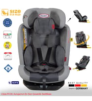 Holmer Kids Maxi Protect Aero 3d ( 360° Dönebilir) 0-36kg Isofix Oto Koltuğu (Gri)