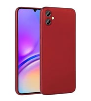 Galaxy A05 Kılıf Kamera Çıkıntılı Soft Silikon (Kırmızı)