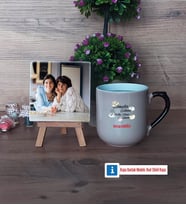 Anneler Günü Hediyesi Fotoğraflı Dekoratif Taş, Kupa Bardak Beyaz Hediye (Model 10)