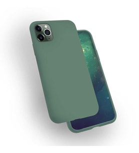 Apple iPhone 11 Pro Max Kılıf Zore Silk Silikon (Yeşil)
