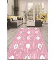 Dijital Kaymaz Taban Yıkanabilir Modern Renkli Salon Halısı Mutfak Halısı Yolluk ND-HT-173 (Pembe)