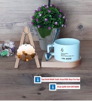 Eşe Hediye Kupa Bardak Beyaz ve Fotoğraflı Ahşap Anahtarlık Hediye (Model 8)