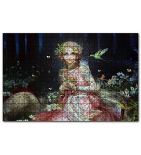 Cakapuzzle  Fantastik Masal Kızı  Sinekkuşu  Puzzle Yapboz MDF (Ahşap) (500 Parça)