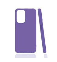 Oppo A16 Kılıf Kamera Korumalı Silikon Rubber Arka Kapak (Lila)