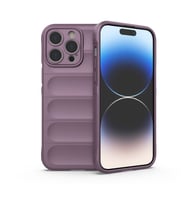 IPHONE 15 PRO UYUMLU OPTİMUM LENS KORUMALI SİLİKON KILIF (Mor)