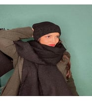 HEDİYELİK ATKI & BERE TAKIMI (Siyah-Gri)