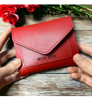 İsme Kişiye Özel Minimalist Kadın Cüzdan Yumuşak Derili Kartlık Çanta Aksesuar Sevgiliye Anneye Arkadaşa Kendine Hediye (Kırmızı)