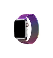 BİPOWER Apple Watch 38-40mm KRD1 Metal Hasır Kordon (Çok Renkli)