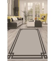 Dijital Kaymaz Taban Yıkanabilir Modern Renkli Salon Halısı Mutfak Halısı Yolluk ND-HT-430 (Siyah)