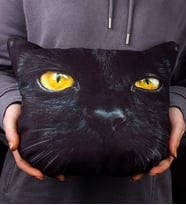 eJOYA Kedi Yüzü Şirin Yastık 107107 (Kırmızı)