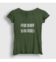 Presmono Kadın Sarı Send Nudes Katlamalı Gizli Yazılı T-Shirt 343432tt (Haki)