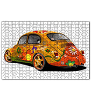 Cakapuzzle Hippi Tosbağa  Puzzle Yapboz MDF (Ahşap) (1000 Parça)