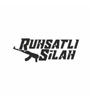 Ruhsatlı Silah Araba Sticker siyah 17x6 CM (Siyah)