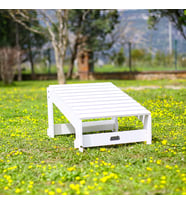 Mandu Adirondack Ayak Uzatma Standı (Beyaz)
